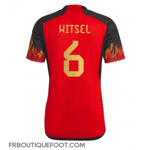 Maillot de foot Belgique Axel Witsel #6 Domicile vêtements Monde 2022 Manches Courtes